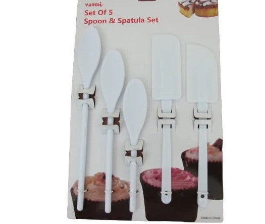 5 pieces Spoon and Spatula Set