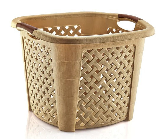 Squared Rattan Laundry basket