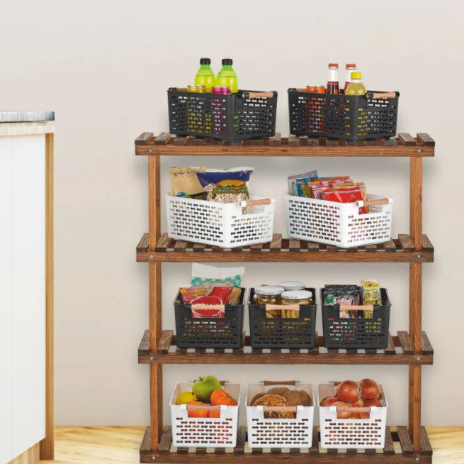 Medium Size Basket with Wooden Handles 585