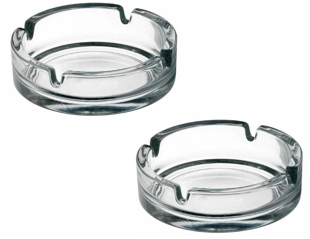 Glass Ashtray 10.5 cm X2