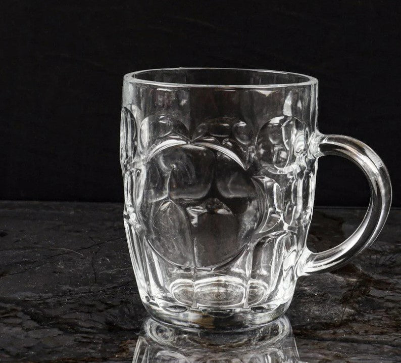 Large Glass Mug 55 CL X2