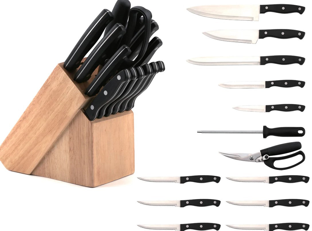 Dosthoff 14 Pieces Knife Set with Wooden Block