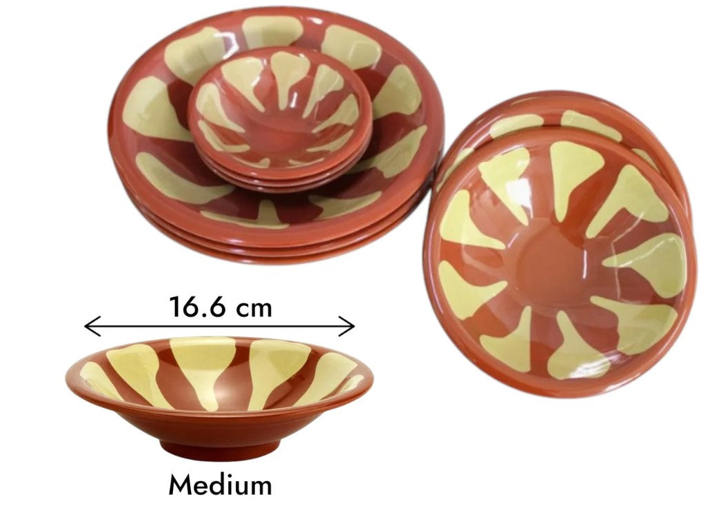 Brown Foul Bowl Medium 6.5"