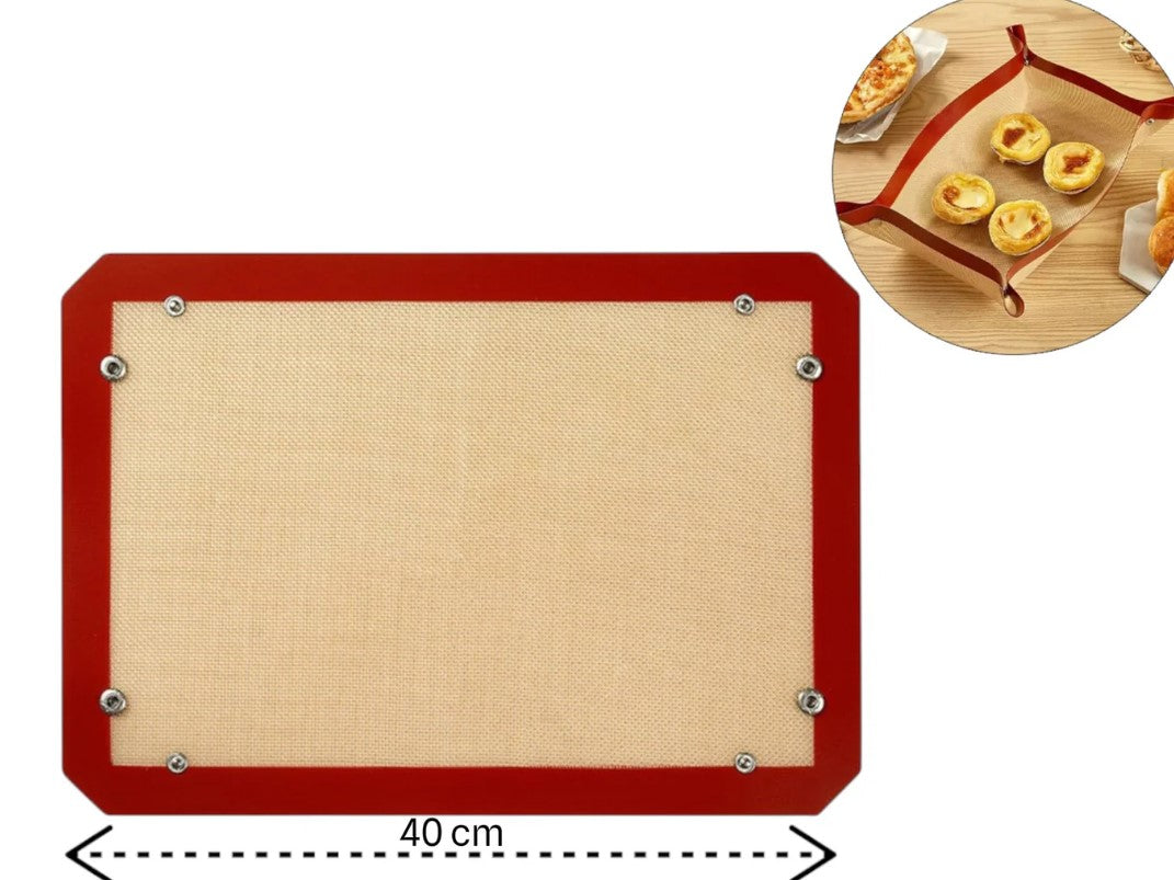 2 in 1: Silicone baking mat that doubles as Silicon Bask