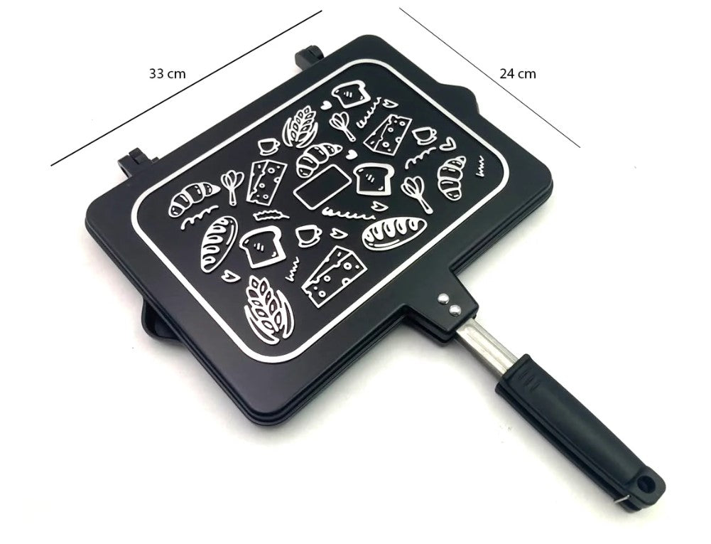 Extra Large Non Stick Cast Aluminum Sandwich Double Gril