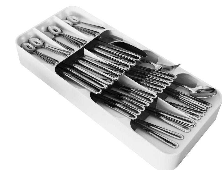 Large Compact Cutlery Organizer 9 cells