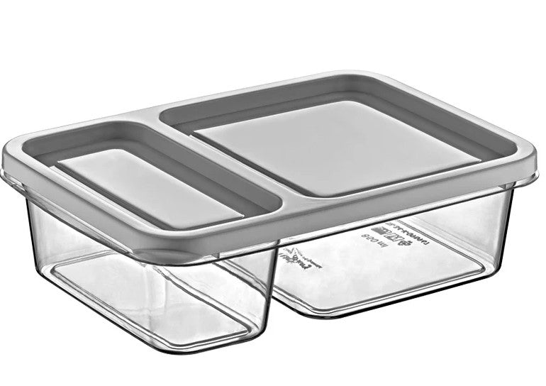 Rectangular Divided Storage Box 0.8 L