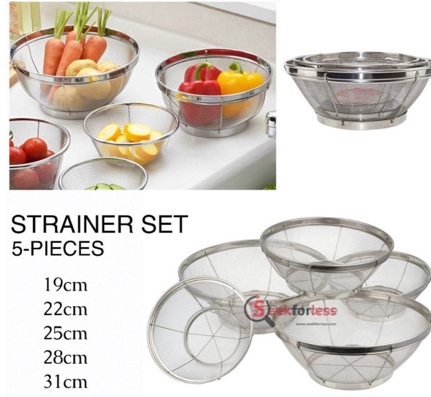 5-Pcs Strainer Set