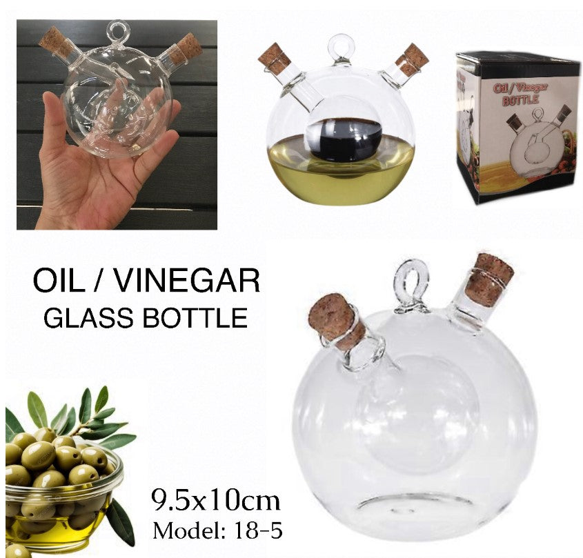 Oil/Vinegar Glass Bottle (18-5)