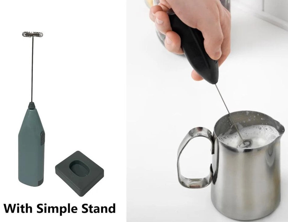 Milk Frother with Simple Stand