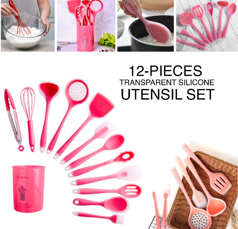 Silicone Utensil (Red/White)