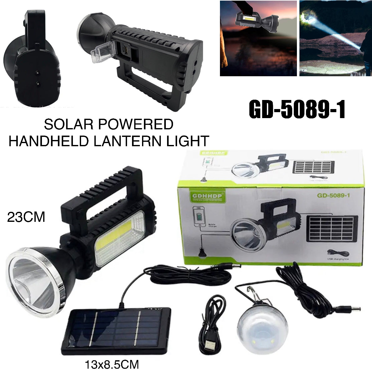Handheld Lantern Rectangular Solar Handheld Lantern – Payless