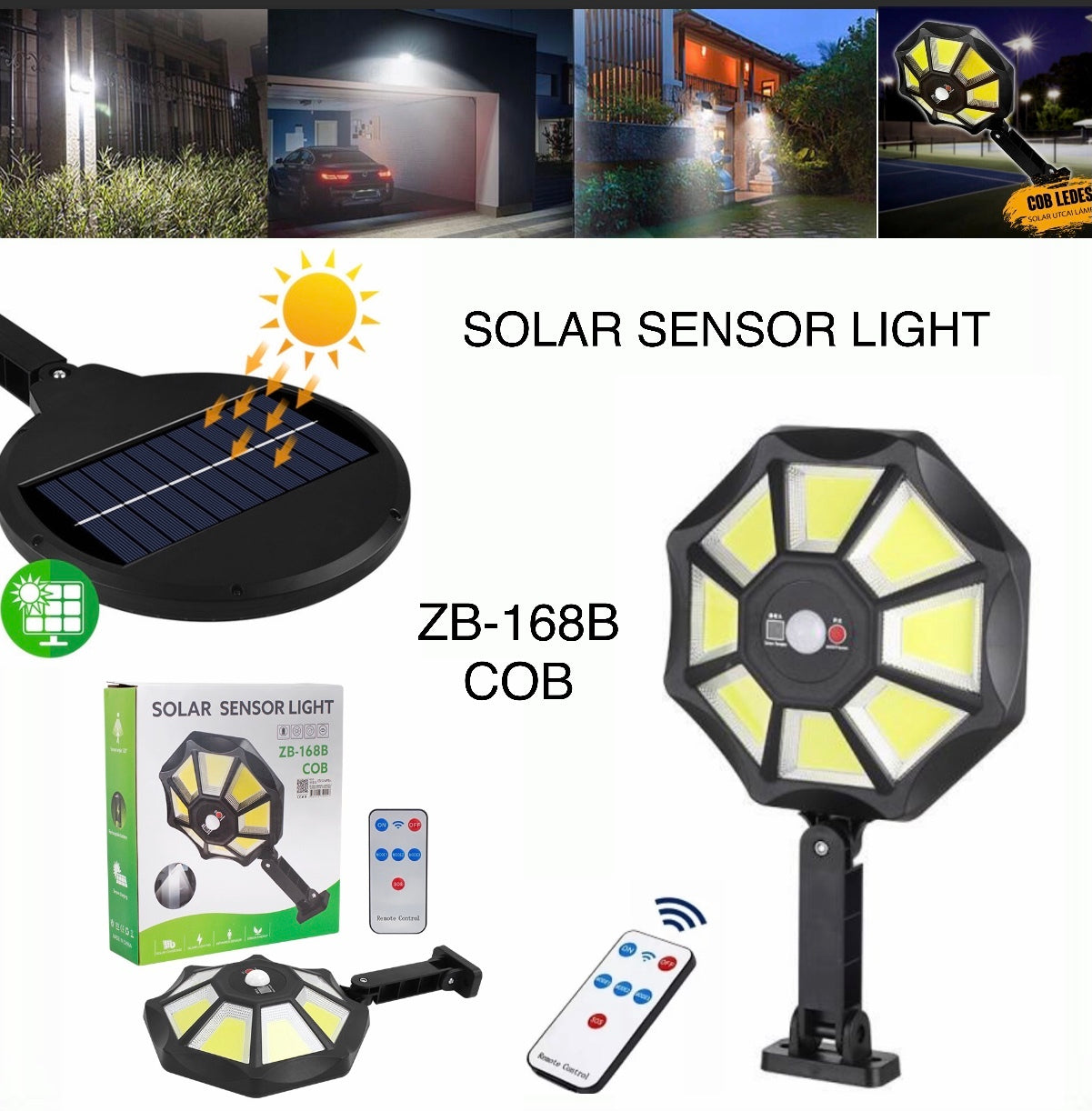 Solar Sensor Light 168B