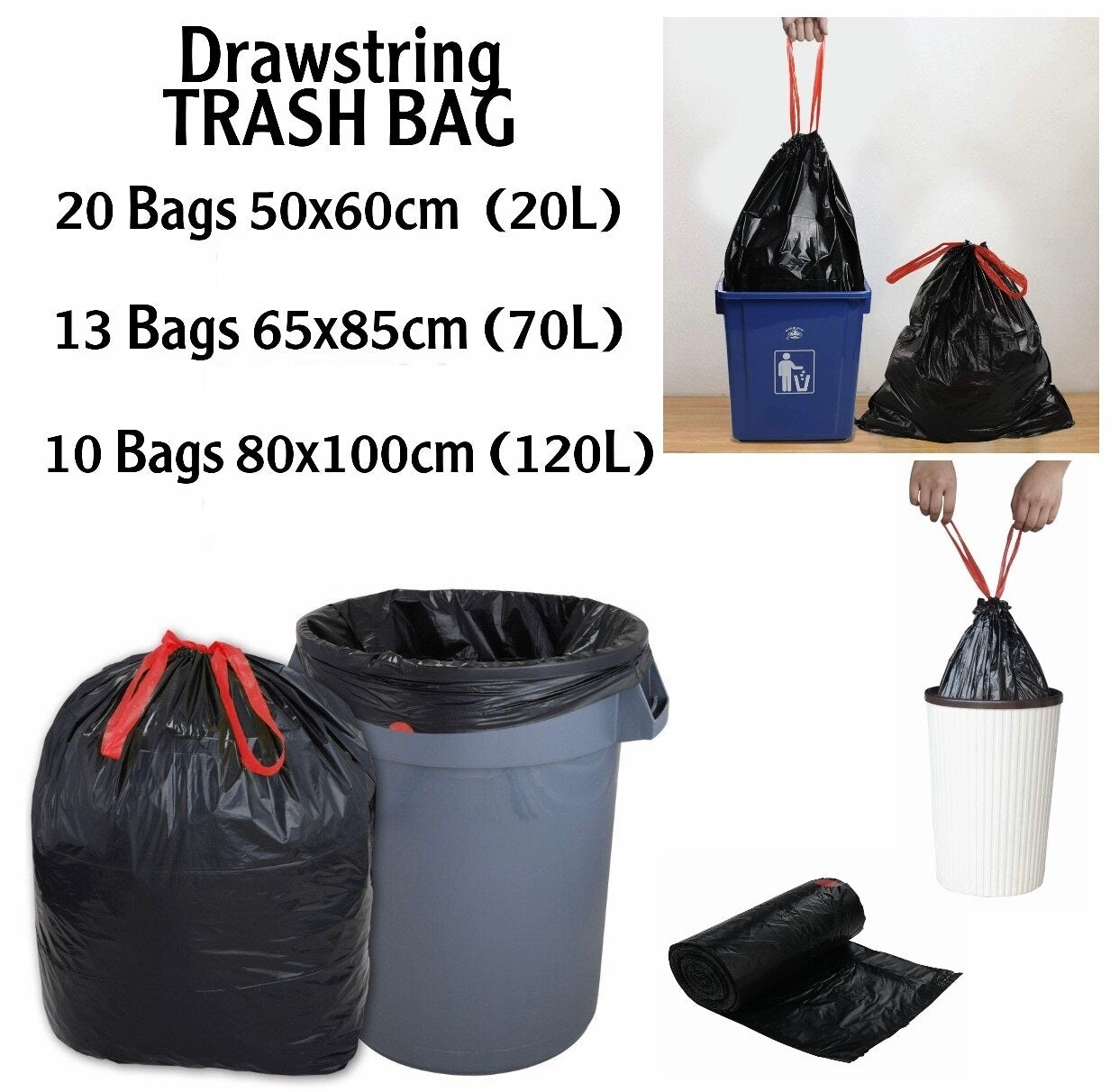 Drawstring Trash Bags