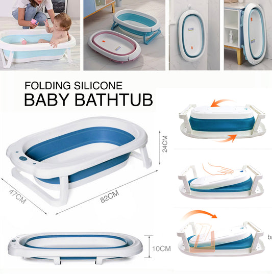 Folding Baby Bathtub (Gray)