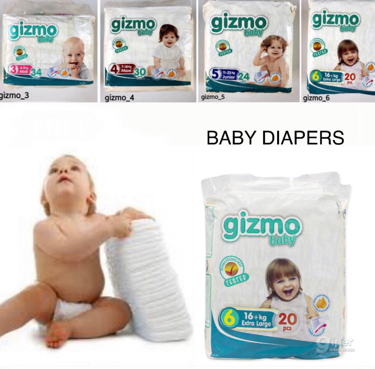 GIZMO Baby Diapers
