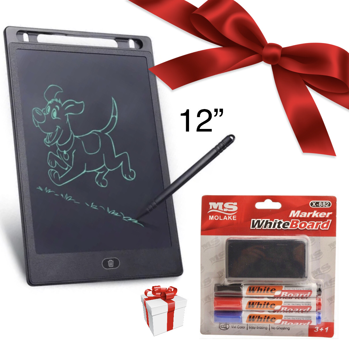 12” Board + Marker Pens (Buy1 Get 1 Free)