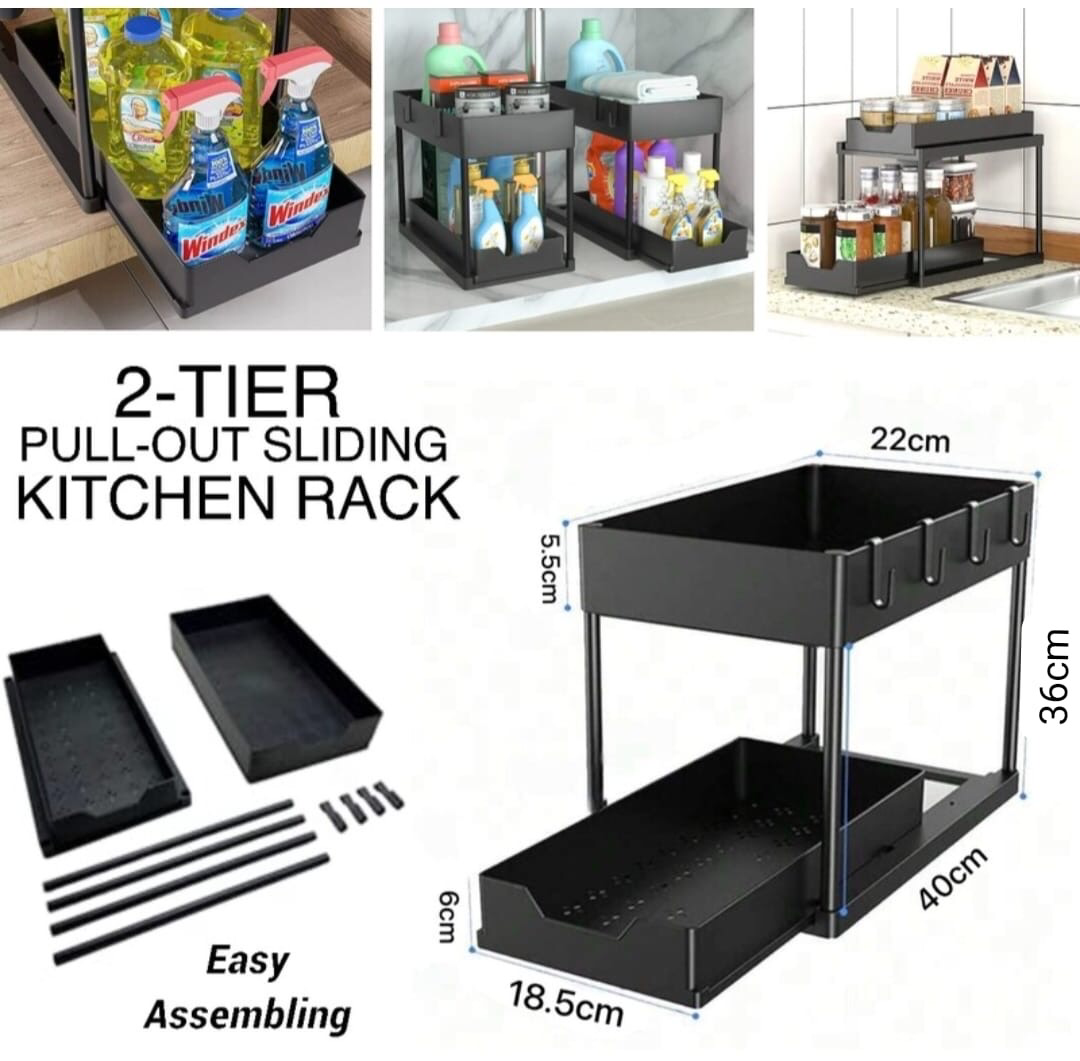 2-Tier Sliding Rack