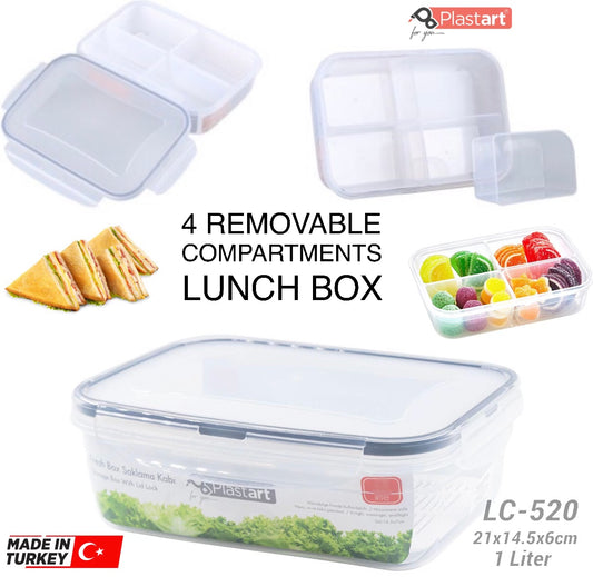 4-Parts Lunch Box (Buy 1 Get 1 Free)
