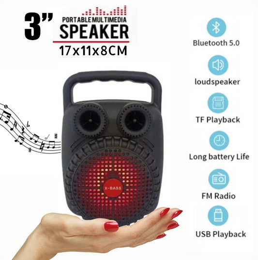3” Portable Speaker (Buy1 Get 1 Free)