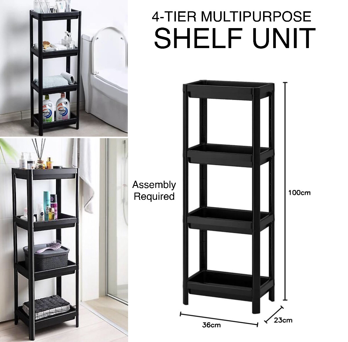 Shelf Unit (OM-1016) Black
