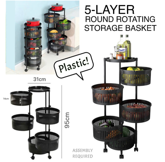 5-Tier Rotating Basket (Buy 1 Get 1 Free)