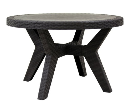 Andora Bridge Round Rattan Table