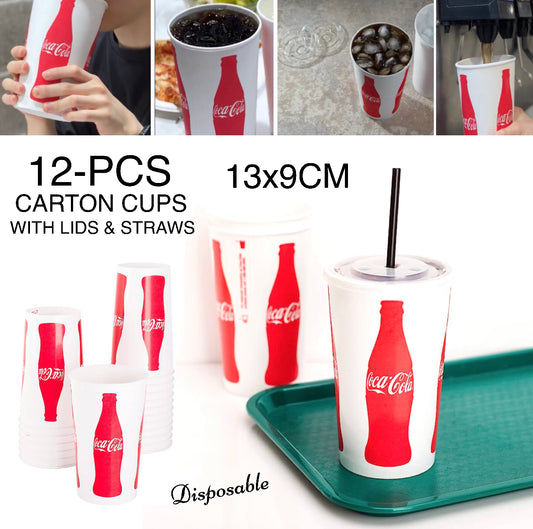 Cola Carton Cups (13cm) (Buy 1 Get 1 Free)