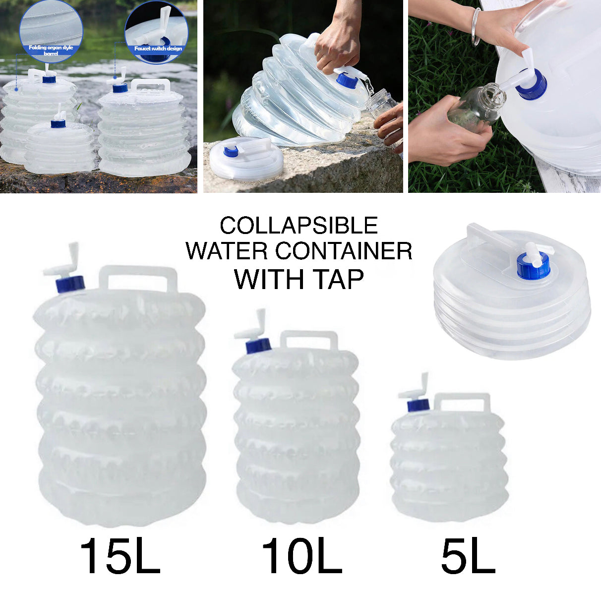 Collapsible Water Jug (Buy 1 Get 1 Free)