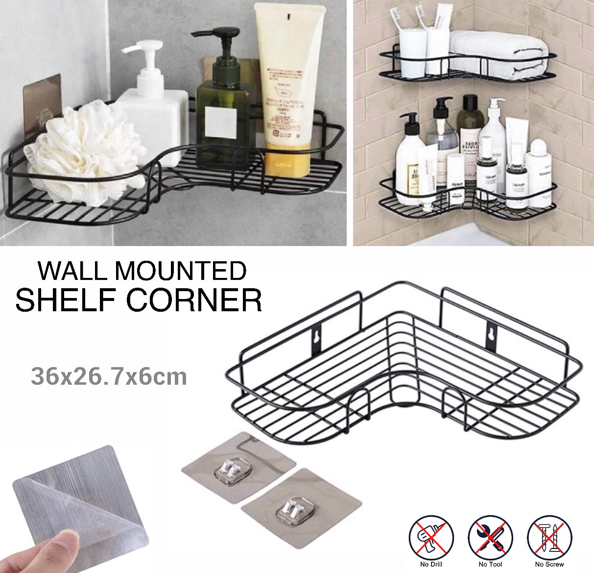 Bathroom Corner Shelf