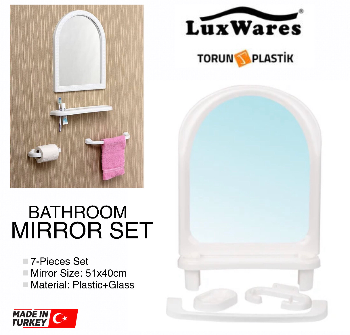 Bathroom Mirror Set