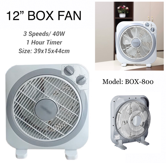 12" Electric Fan (Box-800)