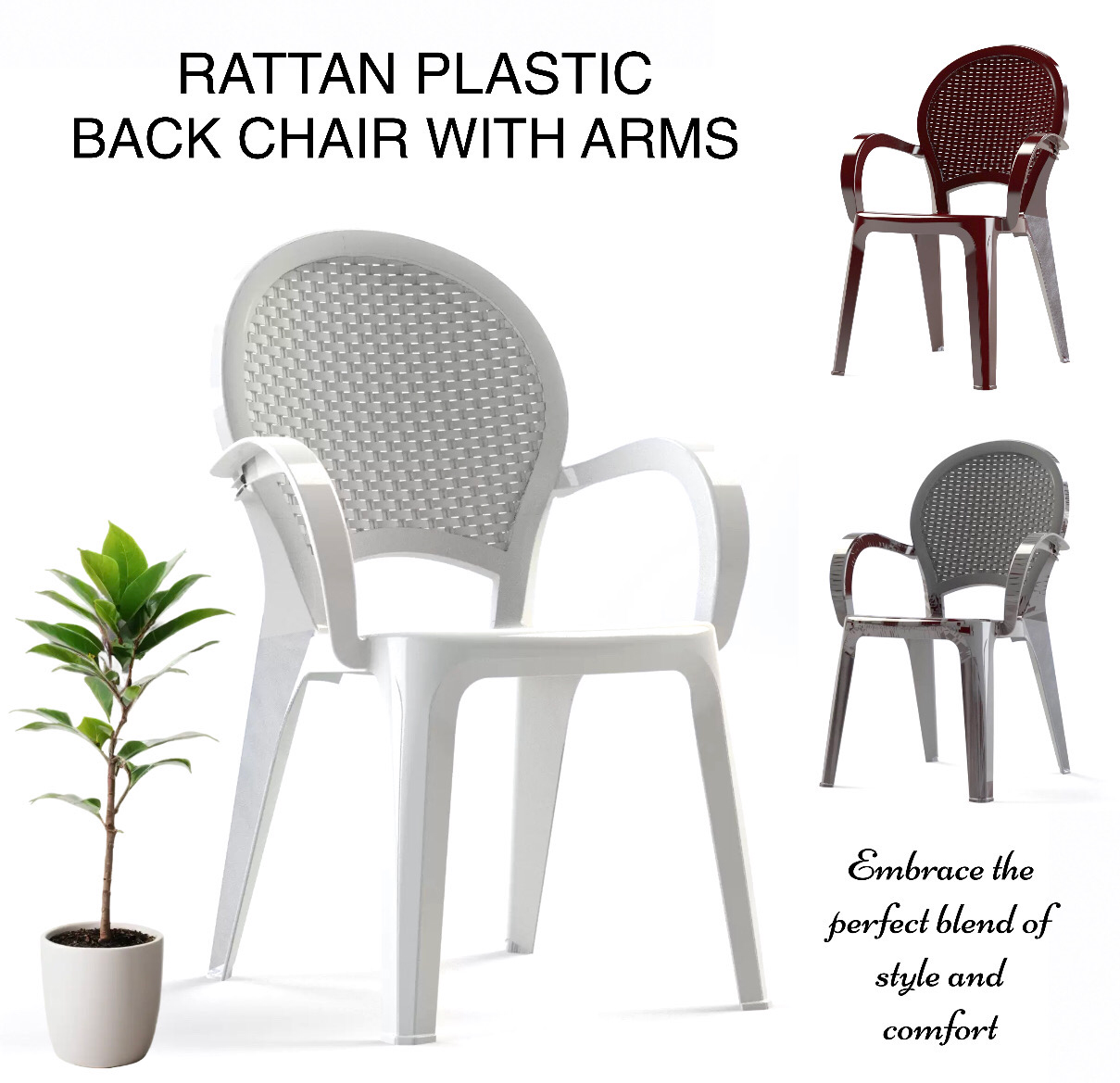 Rattan Back Chair