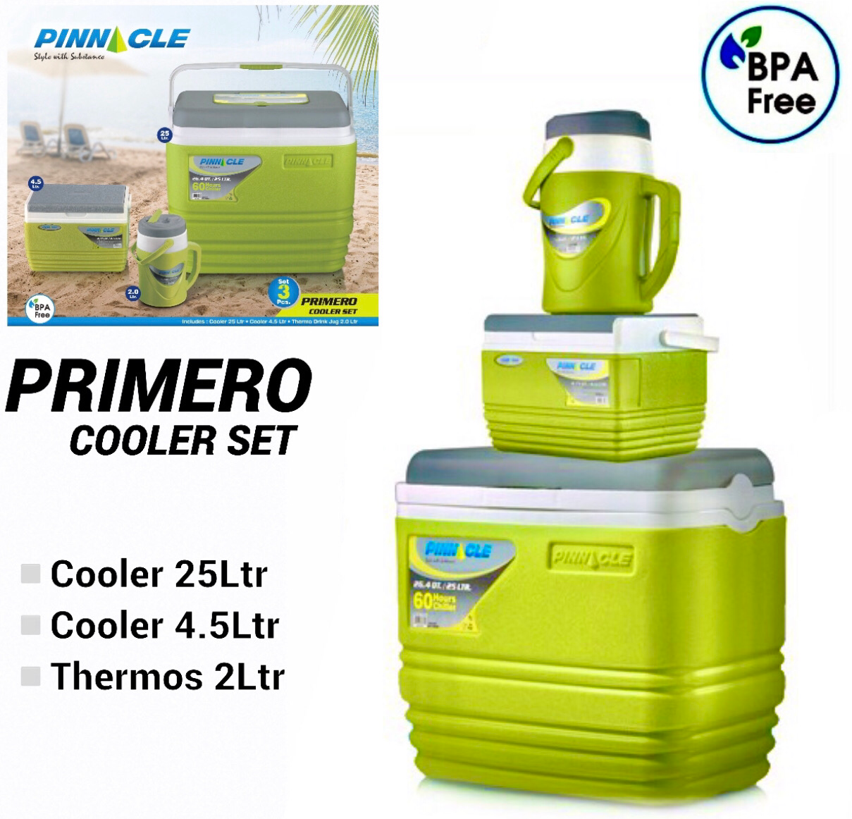 3Pcs Cooler Set (Green)