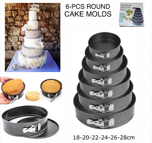 6-Pc Cake Molds