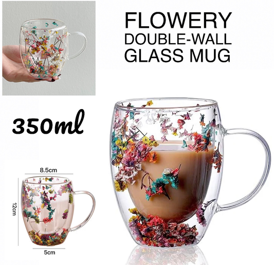 Flowery Cup (350ml) (Buy 1 Get 1 Free)