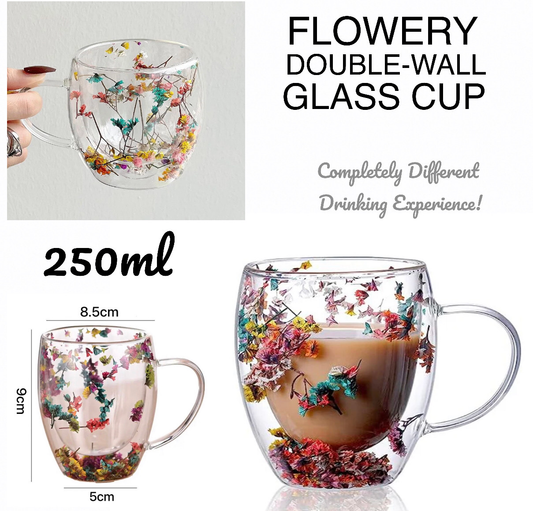 Flowery Cup (250ml) (Buy 1 Get 1 Free)
