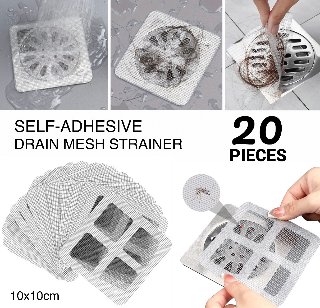 Drain Mesh Stickers (Buy 1 Get Free)