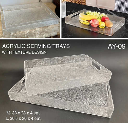 2-Pcs Acrylic Trays