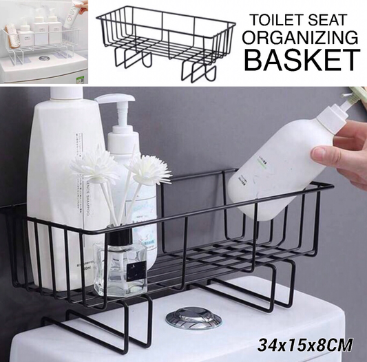 Toilet Seat Basket (White)
