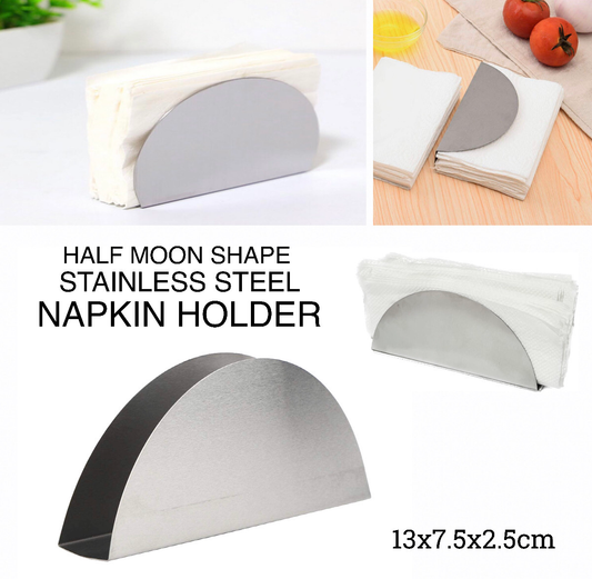 SS Half Moon Napkin Holder