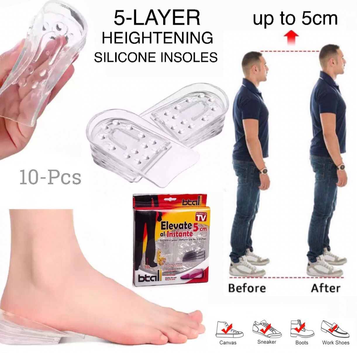 B.tall Elevated Insoles