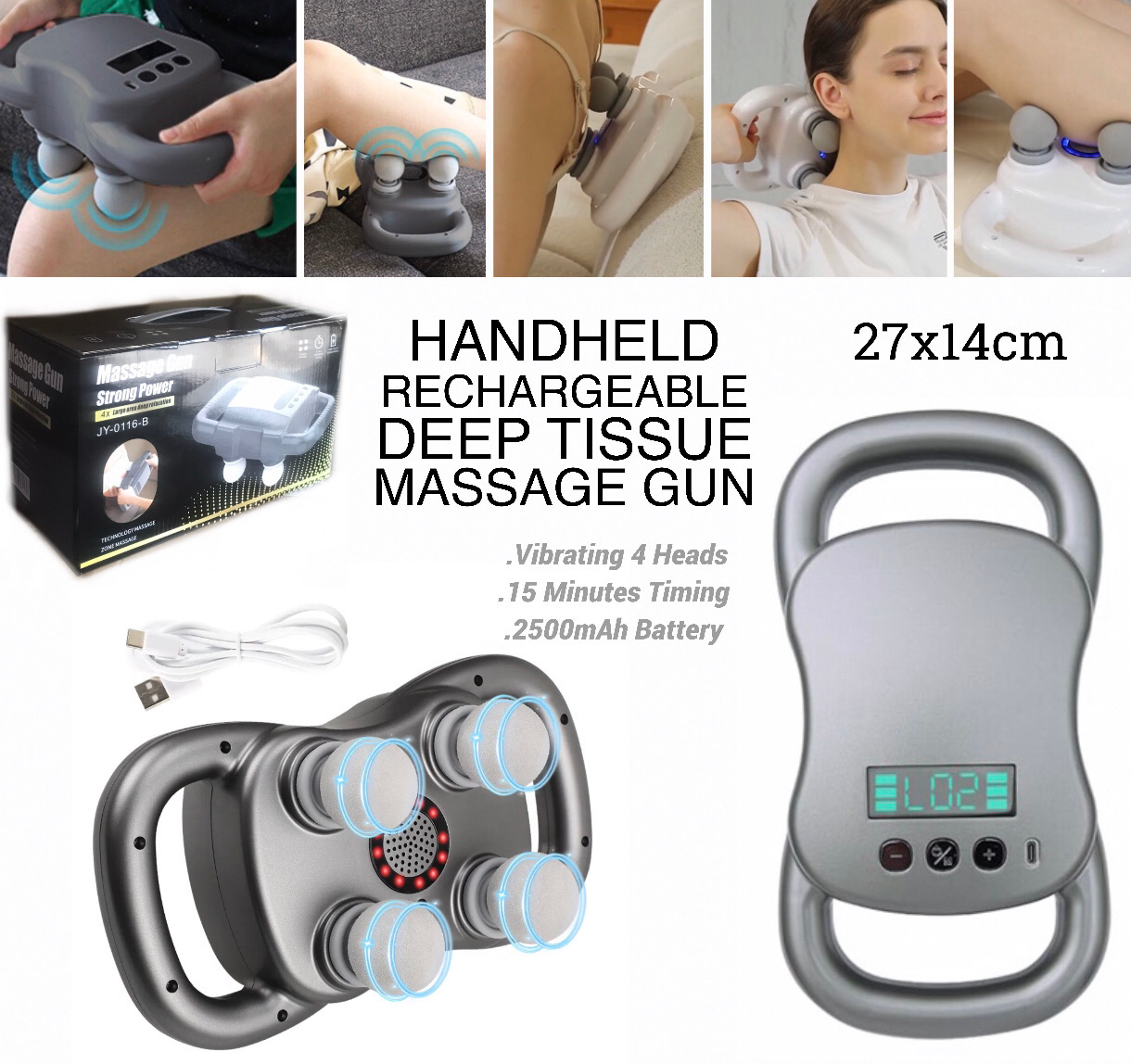 Deep Massage Gun (Buy 1 Get 1 Free)