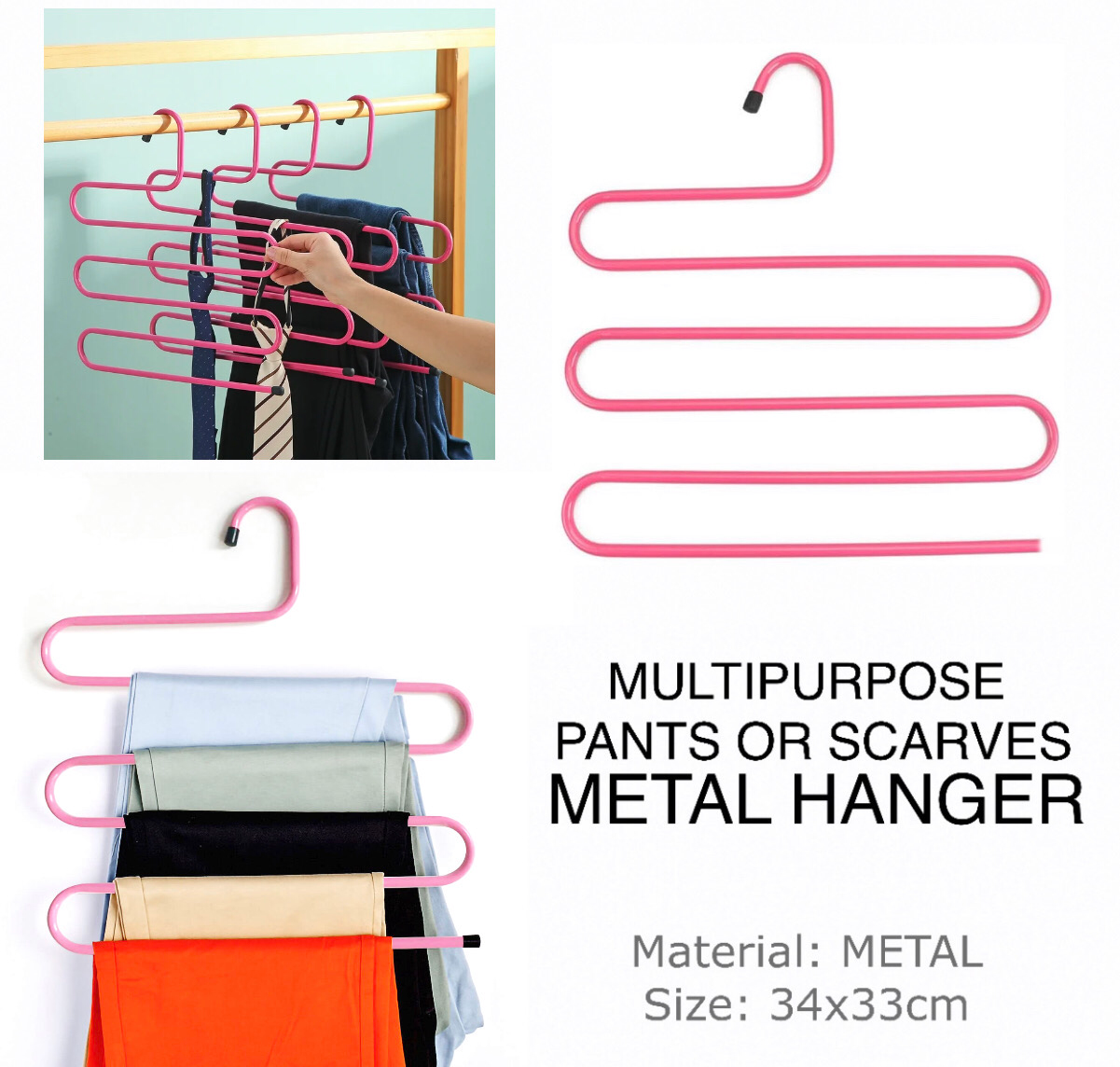 Pants Hanger (pink)