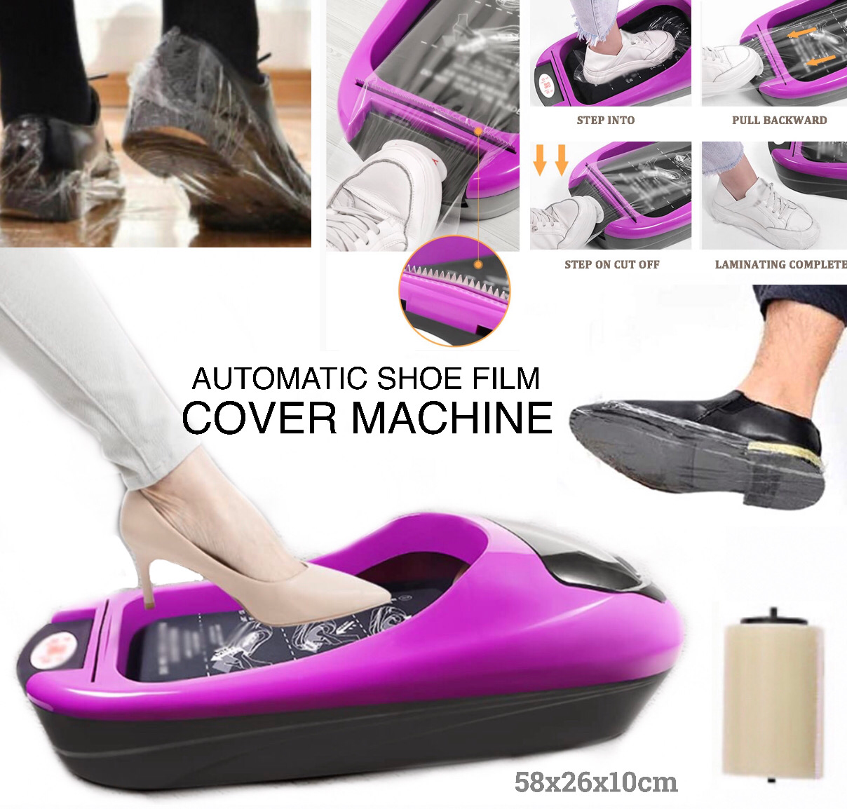 Shoe Cover Machine (Purple)