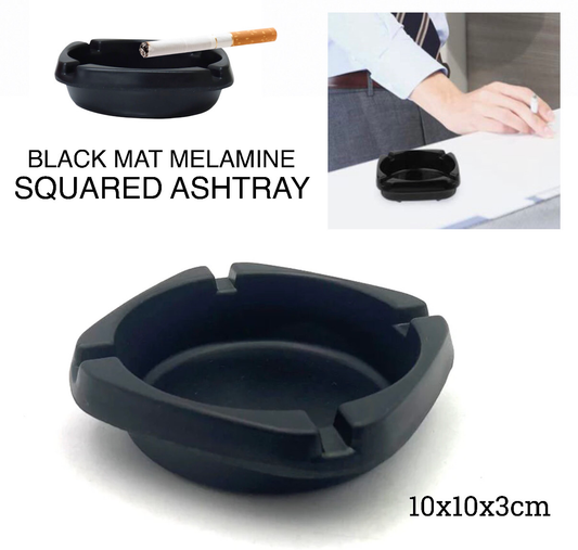 Black Melamine Ashtray