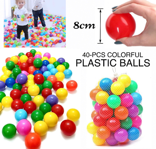 40-Pc Plastic Balls (Buy1 Get 1 Free)