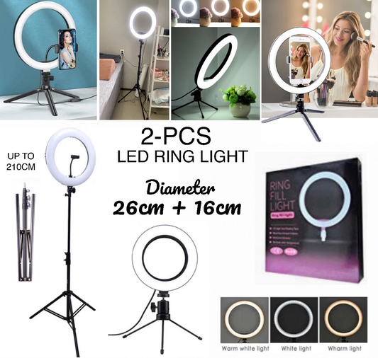 2-Pcs Ring Lights