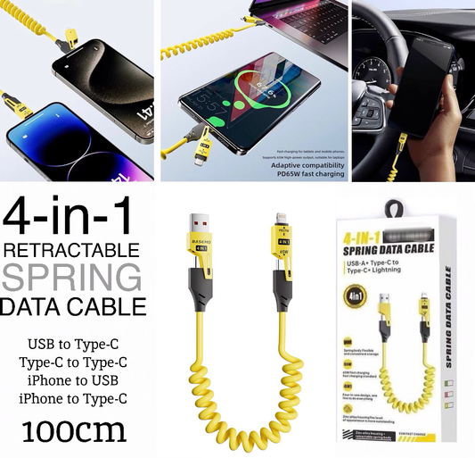 4-in-1 Data Cable (pink)