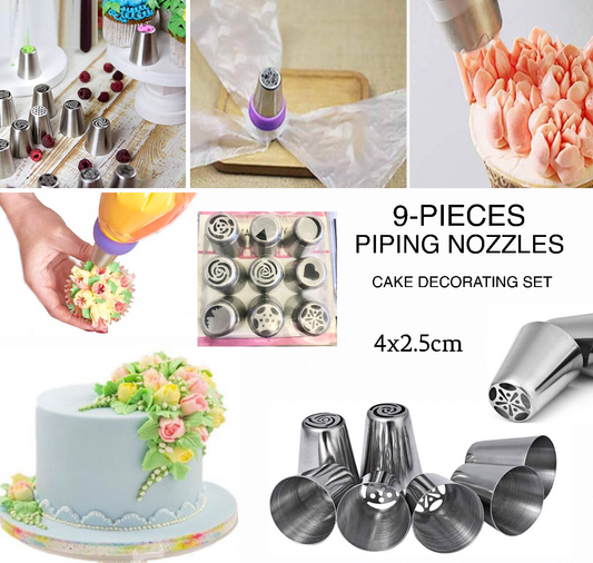 9-Pcs Piping Nozzles